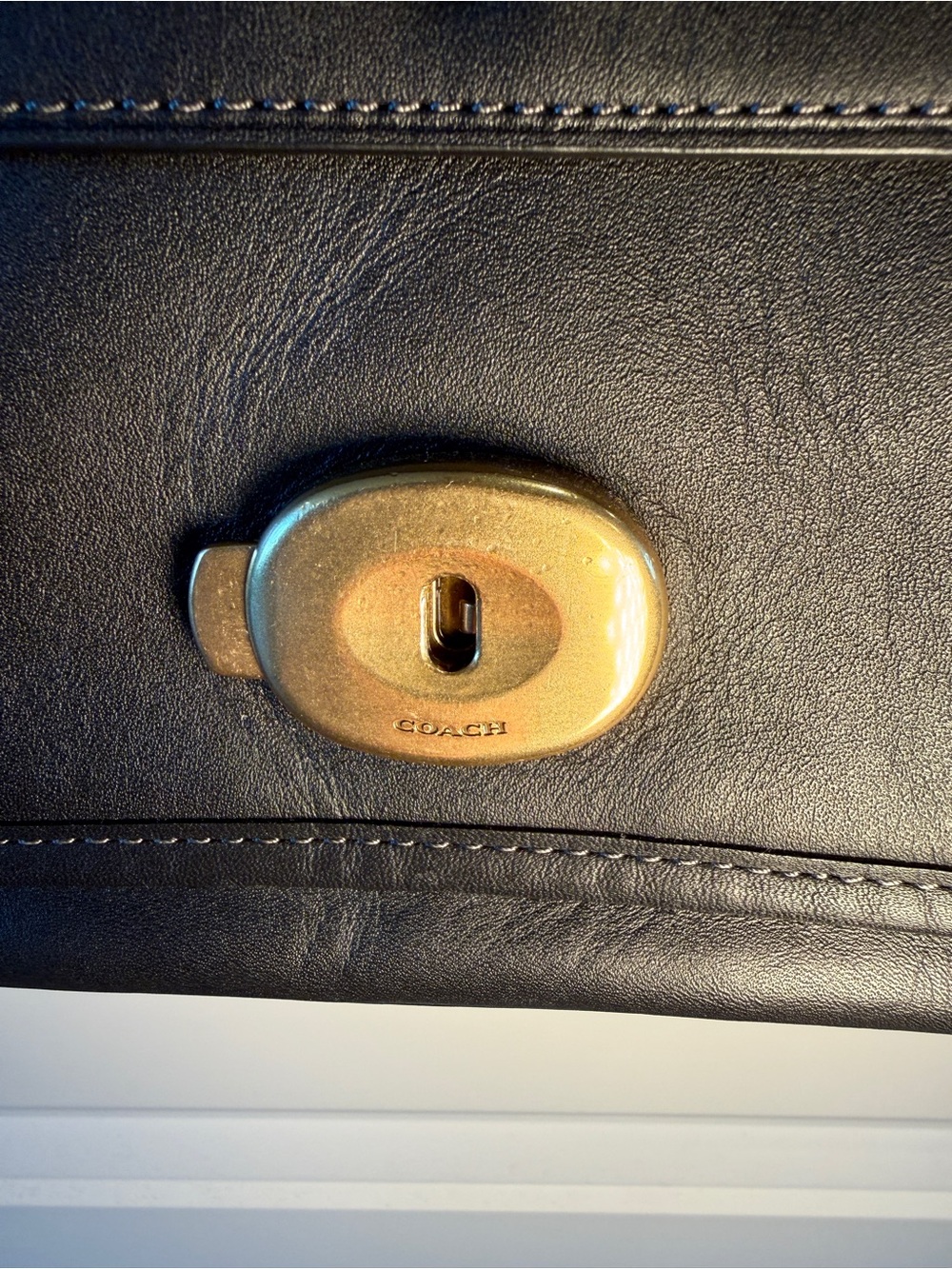 COACH - Black Tabby Messenger with Brass Hardware - Picture 9 of 16